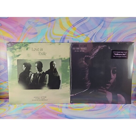 Lot of 2 Arooj Aftab Records (New): Vulture Prince (2xLP) Love in Exile (2xLP)